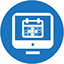 EventPro online booking calendar icon for viewing room availability